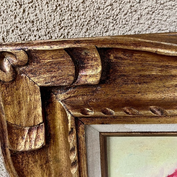 1975 Vintage Framed Floral Painting Signed By Mary Gail 27/32 Inch - Picture 5 of 16